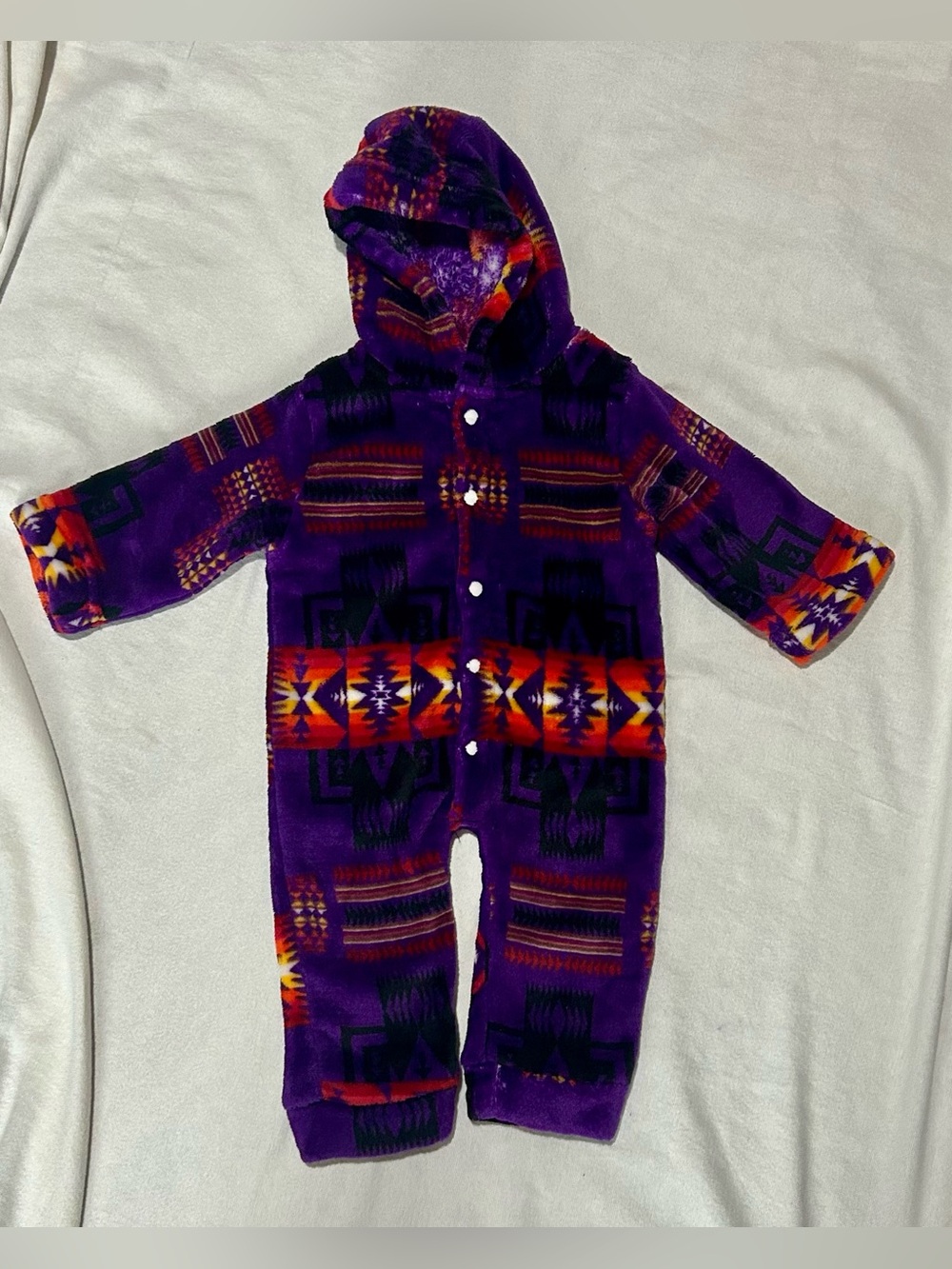Western Trading Blankets Purple Southwest Baby Jumper — Size 3/6M